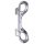 ZADO - dupli metalni karabiner (srebro)