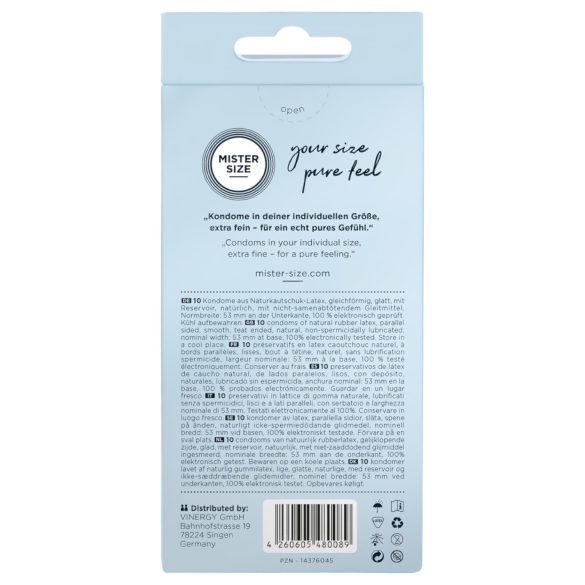 Mister Size tanak kondom - 53mm (10 komada)