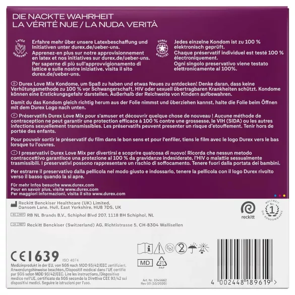 Durex Love Mix - пакет кондома (40 комада)