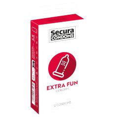 Secura Extra Fun - tačkasti kondomi - 53mm (12 kom)