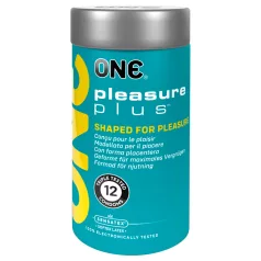  ONE Pleasure Plus - prezervativi sa unutrašnjim rebrastim dizajnom (12 kom)
