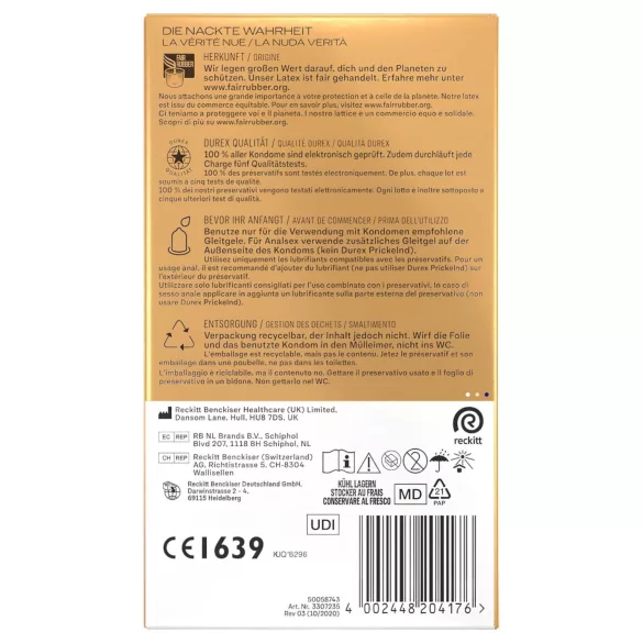 Durex Blisko - dodatno podmazani kondomi (10 kom)