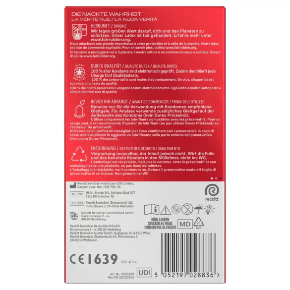 Durex - dodatno podmazani kondomi (10 komada)