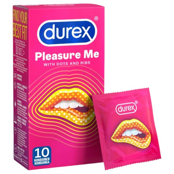 Durex Pleasure Me - rebrasti sa tačkicama kondomi (10 komada)
