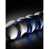 Icicles br. 5 - spiralno stakleno dildo (prozirno-plavo)