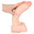 Realistixxx Džin - ekstra veliki dildo (natur boja)