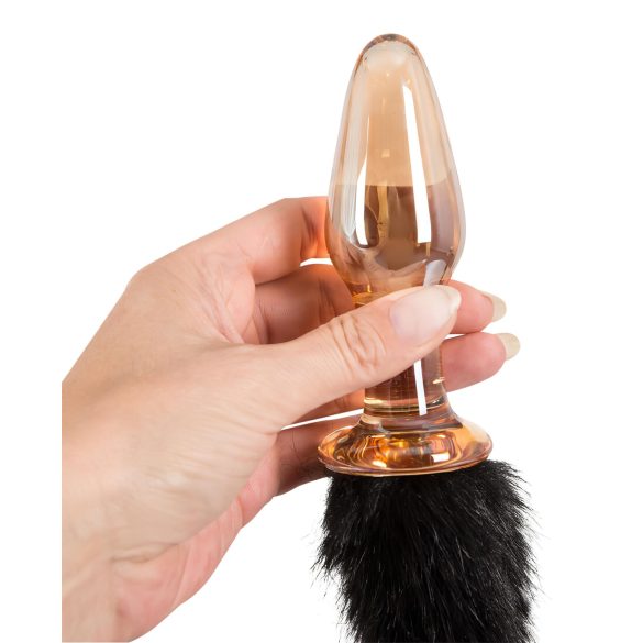 You2Toys - Stakleni analni plug s repom mačke