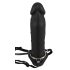 You2Toys - Napumpajuće Strapon - šuplji, silikonski dildo (crni)