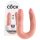 King Cock dupli dildo (srednji) - prirodan