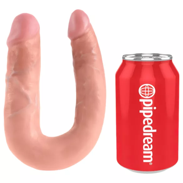 King Cock dupla dildo (srednji) - prirodna boja