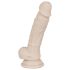 You2Toys - Silikonski dildo sa vakuumskom čašicom - srednji (natur)