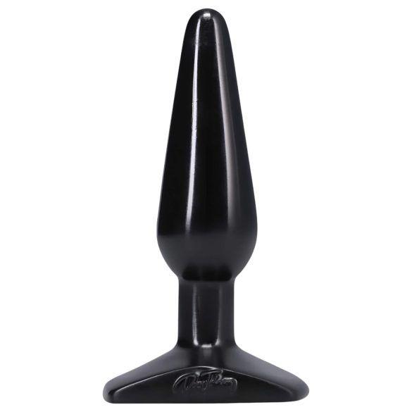 Doc Johnson analni plug - klasik, srednji (crni)