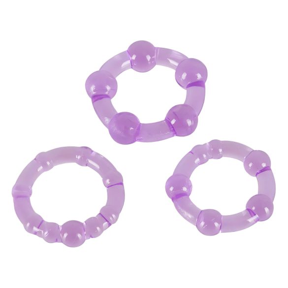 You2Toys - Budi snažan! Set prstenova za penis - ljubičasti (3 kom)