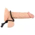 Bad Kitty - silikonski penis prsten (crni)