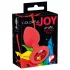 Veseli JOY - silikonski analni plug - mali (crveni)