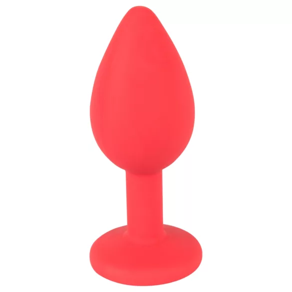 Veseli JOY - silikonski analni plug - mali (crveni)