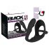 Black Velvet - analni dildo sa prstenovima za penis i testise (crno)