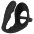 Black Velvet - analni dildo sa prstenovima za penis i testise (crno)