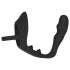 Black Velvet - analni dildo sa prstenovima za penis i testise (crno)