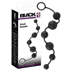 Black Velvet - 6 crnih analnih perli (crna)