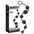 Black Velvet - 6 crnih analnih perli (crna)