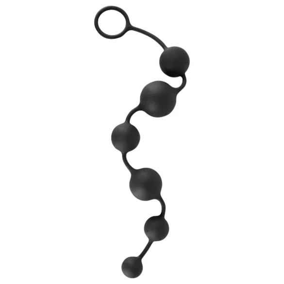 Black Velvet - 6 crnih analnih perli (crna)