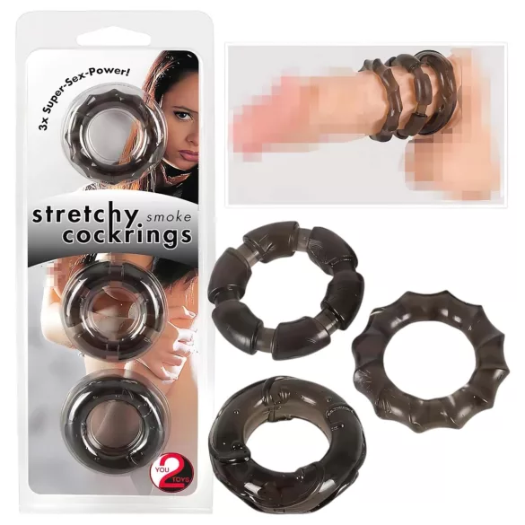 You2Toys - Set sivo-ringova za raznovrsni užitak (3 kom)