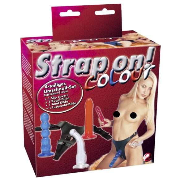 You2Toys - Set dildoa za pričvršćivanje! - raznobojan