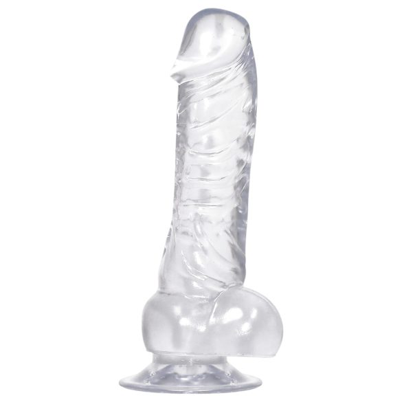 Kristalno čist dildo sa dodatkom za pričvršćivanje