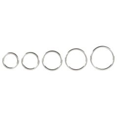 Bad Kitty - set metalnih prstenova za penis (5 delova)