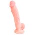 Medical - medicinska silikonska dildo (18cm) - prirodno