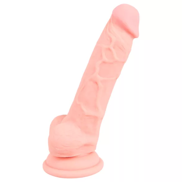 Medical - medicinska silikonska dildo (18cm) - prirodno