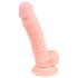 Medical - medicinska silikonska dildo (18cm) - prirodno