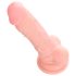 Medical - medicinska silikonska dildo (18cm) - prirodno