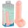 Medicinski - ravni medicinski silikonski dildo (20 cm) - prirodni