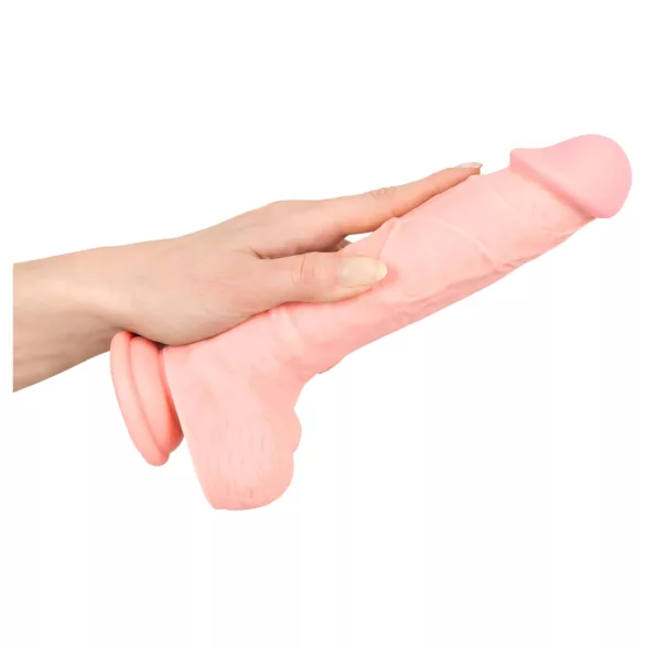 Medicinski silikon dilda (24cm) - prirodna boja