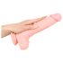Medicinski silikon dilda (24cm) - prirodna boja