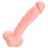 Medicinski silikon dilda (24cm) - prirodna boja