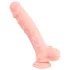 Medicinski silikon dilda (24cm) - prirodna boja