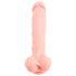 Medicinski silikon dilda (24cm) - prirodna boja