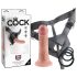 King Cock Strap-on 6 - каиш за дилдо - природна боја