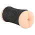 Nature Skin - masturbator za vaginu i anus (prirodno-crna)