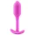 b-vibe Snug Plug 1 - analni plug s unutrašnjom težinom (55g) - roze