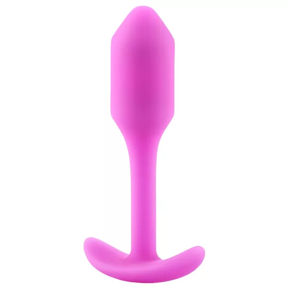 b-vibe Snug Plug 1 - analni plug s unutrašnjom težinom (55g) - roze
