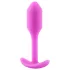 b-vibe Snug Plug 1 - analni plug s unutrašnjom težinom (55g) - roze