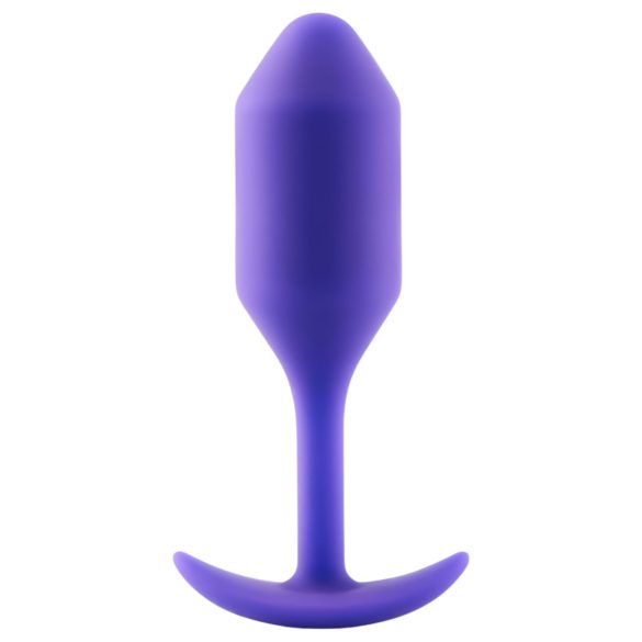 b-vibe Snug Plug 2 - dupli kuglični analni plug (114g) - ljubičasti
