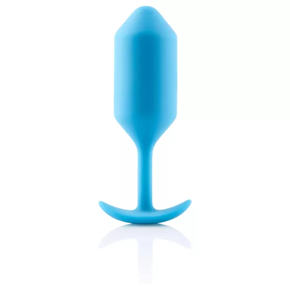 b-vibe Snug Plug 3 - dupla kugle analni plug (180g) - plavi