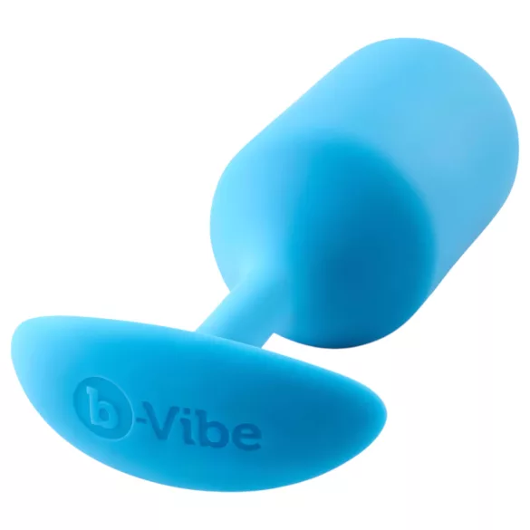b-vibe Snug Plug 3 - dupla kugle analni plug (180g) - plavi