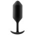 b-vibe Snug Plug 3 - dvostruki analni čep (180g) - crni