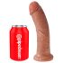 King Cock 8 Dildo (20 cm) - tamni natur